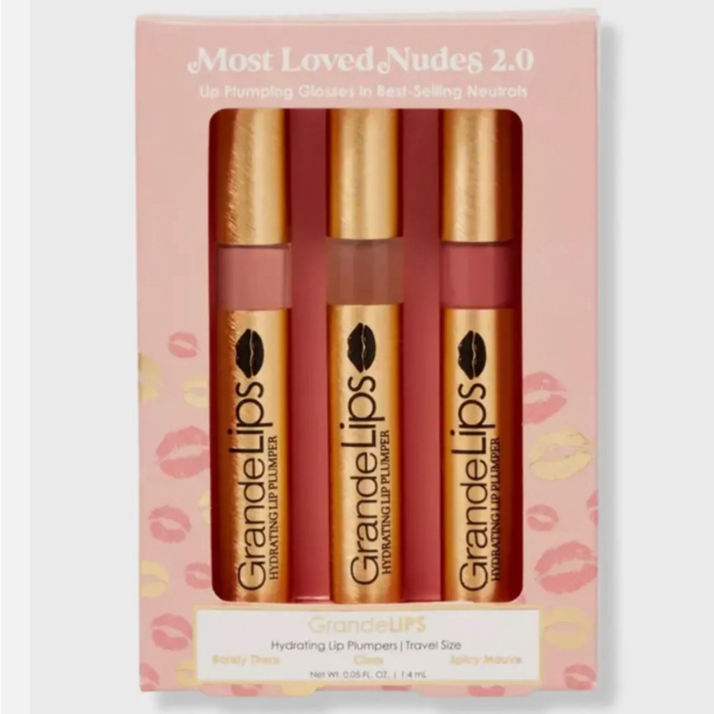 GrandeLIPS Hydrating Lip Plumper | Gloss(3 piece Set)